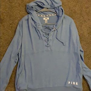 Blue PINK pull over